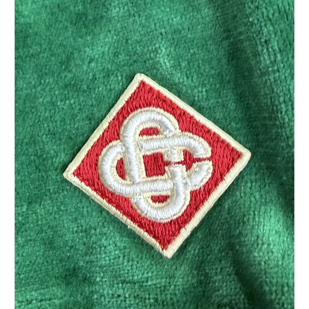 Casablanca Green Velour Athletic Shorts - Picture 2 of 11